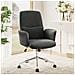 Sedia ergonomica per ufficio - Schienale alto design conchiglia, girevole con ruote - Grigio - Foto miniatura 7