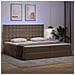 Letto con contenitore e LED con led Cappuccino 200 x 200 cm - Foto miniatura 5