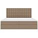 Letto con contenitore e LED con led Cappuccino 200 x 200 cm - Foto miniatura 8