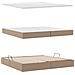 Letto con contenitore e LED con led Cappuccino 200 x 200 cm - Foto miniatura 9
