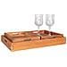 Vassoio Faro-marrone-legno-39x29x5 Cm - Foto miniatura 1