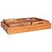 Vassoio Faro-marrone-legno-39x29x5 Cm - Foto miniatura 4