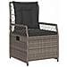 Set da Pranzo per Giardino 9 pcs Grigio polyrattan - Foto miniatura 6