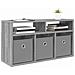 Lowboard con cassetto Grigio Sonoma 72 x 22,5 x 38 cm - Foto miniatura 3
