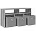 Lowboard con cassetto Grigio Sonoma 72 x 22,5 x 38 cm - Foto miniatura 5
