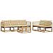 Set di divani da esterno 6 pcs Bianco e Beige 79 x 79 x 37 cm - Foto miniatura 1