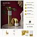 Vaso Bann Big Bianco E Oro In Resina 14,5x25 Cm - Foto miniatura 7