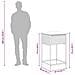 Set Bar da Giardino 5 pz con Cuscini in Polyrattan Grigio - Foto miniatura 9