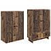 Set di armadi 2 pcs Legno antico 66 x 34,5 x 95 cm - Foto miniatura 3