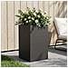 Vaso da giardino Nero 40 x 40 x 50 cm Acciaio laminato a freddo - Foto miniatura 2