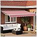 Cornice per Tenda Manuale con LED Rosso e Bianco 3 x 2,5 m - Foto miniatura 5