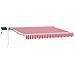 Cornice per Tenda Manuale con LED Rosso e Bianco 3 x 2,5 m - Foto miniatura 1