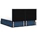 Letto con contenitore e materasso Blu 200 x 200 cm Tessuto - Foto miniatura 9
