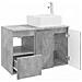 Set di mobili per il bagno 2 pz Grigio Cemento - Foto miniatura 3