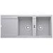 Lavello MRG621AL 2 Vasche Gocciolatoio Reversibile Dimensioni 116 x 50 cm Colore Alluminio Serie Maris - Foto miniatura 4