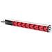 Ciabatta elettrica da 19" 8 prese (rosso) 1HE 250 VAC 50/60 Hz - Foto miniatura 1