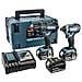 Kit Composto Da Trapano E Avvitatore A Percussione, 18 v Senza Filo Lxt, 1 pezzo, Dlx2131jx1 - Foto miniatura 2