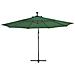 Ombrellone A Sbalzo Con Led E Palo In Metallo 350 Cm Verde - Foto miniatura 3