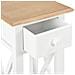 Tavolino Laterale Bianco 27x27x65,5 Cm In Legno - Foto miniatura 7