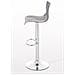 2 Sgabelli Alti Hoover in Polipropilene - Set 2 Sgabelli Bar Design Regolabile 59-80 cm I Sedie Sgabello Girevole 360°con Schienale I Sgabelli Ergonomici Grigio - Foto miniatura 2