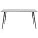 Tavolo Da Pranzo Effetto Cemento E Nero 160 X 80 Cm - Foto miniatura 11