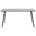 Tavolo Da Pranzo Effetto Cemento E Nero 160 X 80 Cm - Foto miniatura 7