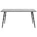 Tavolo Da Pranzo Effetto Cemento E Nero 160 X 80 Cm - Foto miniatura 8