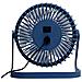 Ventilatore Da Tavolo Silenzioso Usb 2w Portatile 180º 5 Lame Cavo Usb 12cm Blu - Foto miniatura 2
