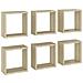Mensole Parete A Cubo 6 Pz Rovere Sonoma 30x15x30 Cm - Foto miniatura 2