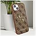 Cover Iphone 13 Guess Modello ""4g"" Con Logo In Rilievo Marrone - Foto miniatura 2
