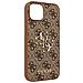 Cover Iphone 13 Guess Modello ""4g"" Con Logo In Rilievo Marrone - Foto miniatura 5