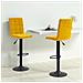 Sgabelli Da Bar 2 Pz Giallo Senape In Velluto - Foto miniatura 1