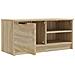 Mobile Porta Tv Rovere Sonoma 80x35x36,5cm In Legno Multistrato - Foto miniatura 3