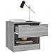 Comodini 2pz Grigio Sonoma In Legno Multistrato - Foto miniatura 3