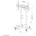 FL55-875WH1 Supporto da Pavimento Motorizzato per Schermi da 55 a 100" Colore Bianco - Foto miniatura 12