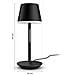 Lampada da Tavolo Portatile Hue Go Ricaricabile Autonomia fino a 48 Ore Colore Nero - Foto miniatura 8