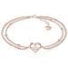 Cavigliera in Argento Sterling, ""Heart"", Oro rosa - Foto miniatura 1