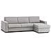 Divano Fisso Nicoletta, Divano Ad Angolo, 100% Made In Italy, Sofà Soggiorno, Con Penisola Contenitore Reversibile, In Tessuto Imbottito, Con Braccioli Standard, Cm 280x95h90, Grigio - Foto miniatura 3