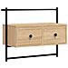 Mobile Tv A Muro Rovere Sonoma 60,5x30x51 Cm Legno Multistrato - Foto miniatura 2