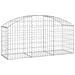 Cesto Gabbione Ad Arco 150x50x60/80 Cm Ferro Zincato - Foto miniatura 1