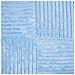 Set Di 2 Cuscini Millet Velluto A Coste 43 X 43 Cm Blu Trama Geometrica - Foto miniatura 3
