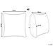 Set Di 2 Cuscini Millet Velluto A Coste 43 X 43 Cm Blu Trama Geometrica - Foto miniatura 4