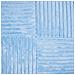 Set Di 2 Cuscini Millet Velluto A Coste 43 X 43 Cm Blu Trama Geometrica - Foto miniatura 12