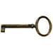 Chiave Per Mobili 33706 34x73 Mm Ottone Anticato** - Foto miniatura 1