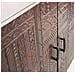 Mobile Credenza Coloniale Da Interno In Legno Di Mango E Metallo A 4 Ante Decorate Stile Wenge' Intagliato A Mano Linea Elegance - Foto miniatura 5