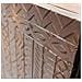 Mobile Credenza Coloniale Da Interno In Legno Di Mango E Metallo A 4 Ante Decorate Stile Wenge' Intagliato A Mano Linea Elegance - Foto miniatura 6