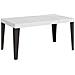 Tavolo Allungabile 90x120/224 Cm Flame Premium Bianco Frassino Telaio Antracite - Foto miniatura 1