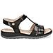 Black Met Comb Casual Open Sandals Sandali Pelle Scarpe Donna Nero Eu 36, 9-28154-42-090 - Foto miniatura 2