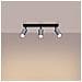 Lampada Da Soffitto Winx 3 Nero /cromo Sl. 1368 - Moderno Lampade Da Soffitto Nero /cromato 18.5x45x6 Cm - Foto miniatura 3