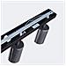 Lampada Da Soffitto Winx 3 Nero /cromo Sl. 1368 - Moderno Lampade Da Soffitto Nero /cromato 18.5x45x6 Cm - Foto miniatura 4